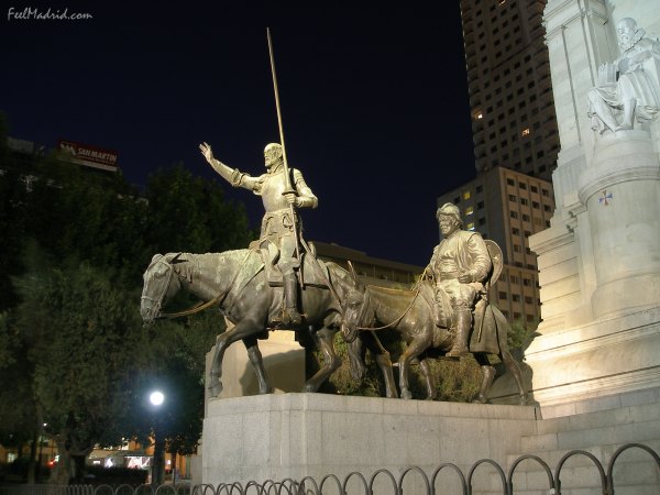 Don Quijote and Sancho Panza Statues, Madrid