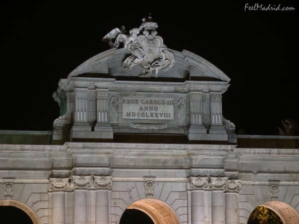 Puerta de Alcal at Night